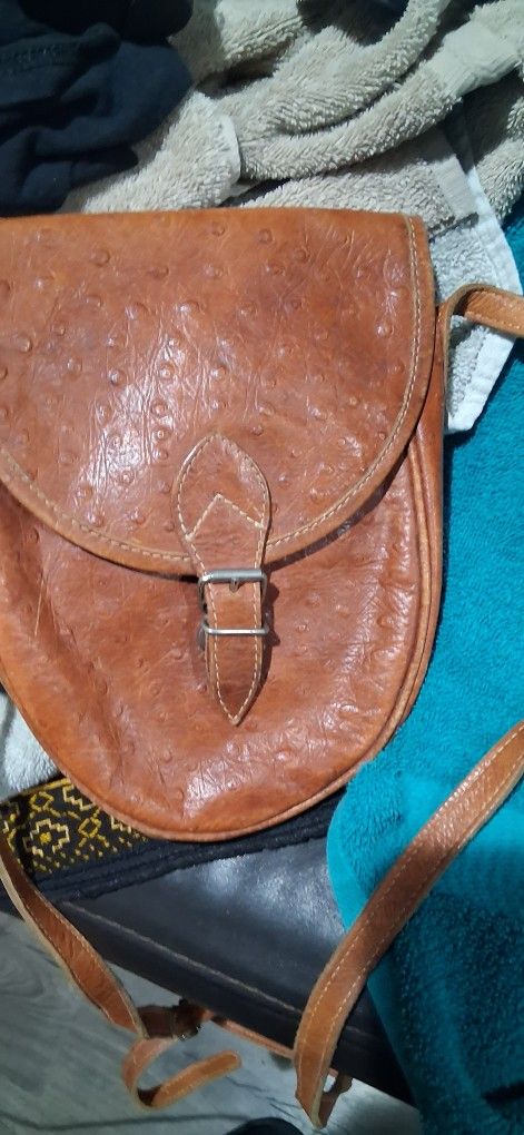 Ostrich Hand Bag