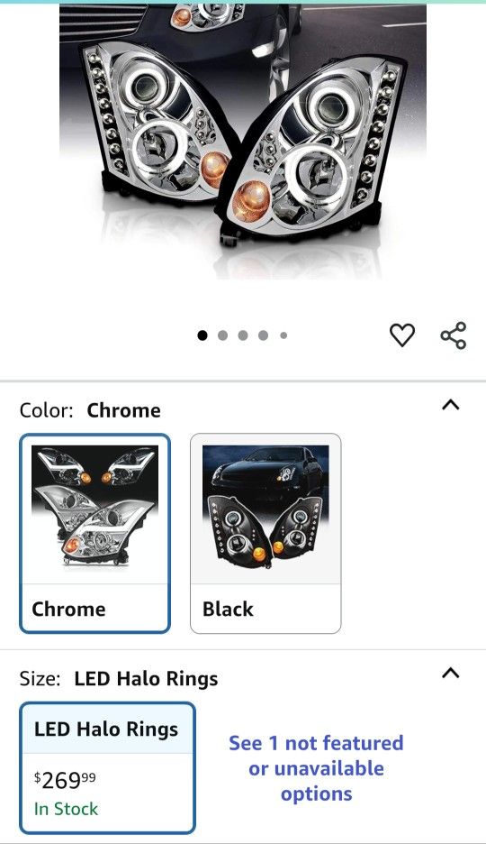 Headlights For a 2004 Infiniti G35