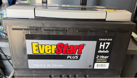 Brand new Everstart Plus H7 Battery with warranty