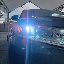 6k Bright White LED Headlight Bulbs, 6000k 8000 Lumen Light Lighting LUCES For Car Truck Suv Pickup Work Van Auto Repair Detailing Parts 