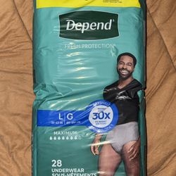 Depend Men's LG Maximum 28ct