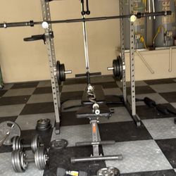 450 Pounds Barbell Weight Set For Home Gym 