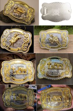 Huge Scorpion, horse or faith western faith cross horse Belt Buckle 5.9" wide SHIPPING AVAILABLE