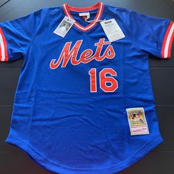 New York Mets Mens Sz M Mitchell & Ness Dwight Gooden Baseball Jersey
