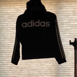 Adidas Black Hoodie Size M 10/12