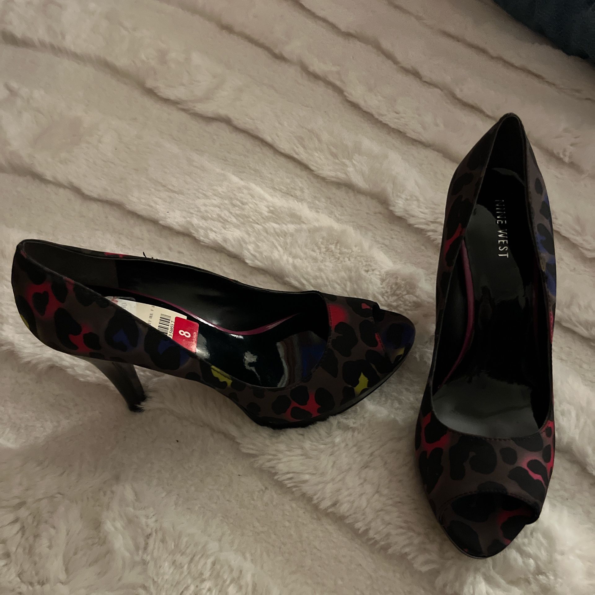 Nine West Cheetah Heels