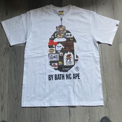 White BAPE graphic tee #BAPE Has never been worn BRAND NEW 