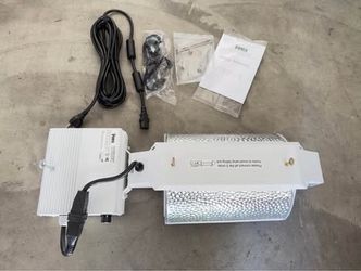 iPower 1000W Double Ended Grow Light System Kits with Adjustable Reflector (not included light bulb)  (OB)