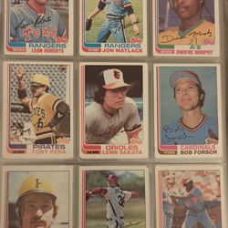Vintage Topps Baseball Card Binder Lot (1981–1983) – Approx. 900 Cards