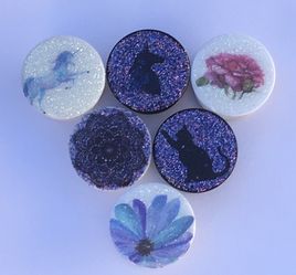 Custom phone grips glitter