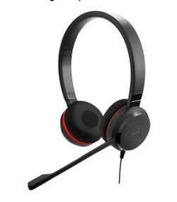 Jabra Evolve 30 II (2025 Edition) Wired Dual-Ear Headset with Mic - 3.5mm Jack or USB-A/USB-C Connectivity, Noise-Canceling Microphone, Works with Onl