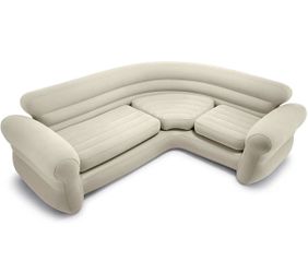 TAN SECTIONAL SOFA - BRAND NEW IN BOX - INTEX