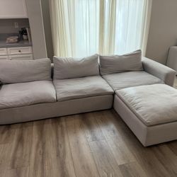 Cloud Couch Sectional Sofa with Ottoman
