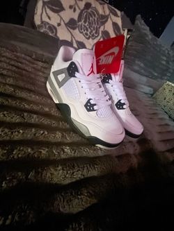 white cement jordan 4’s