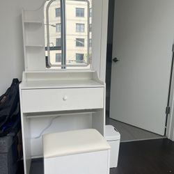 Vanity + Storage Chair - NEED GONE ASAP