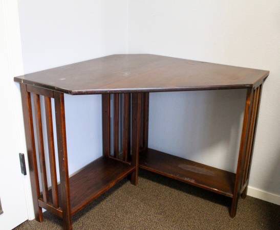 Wood Corner Office Desk Table