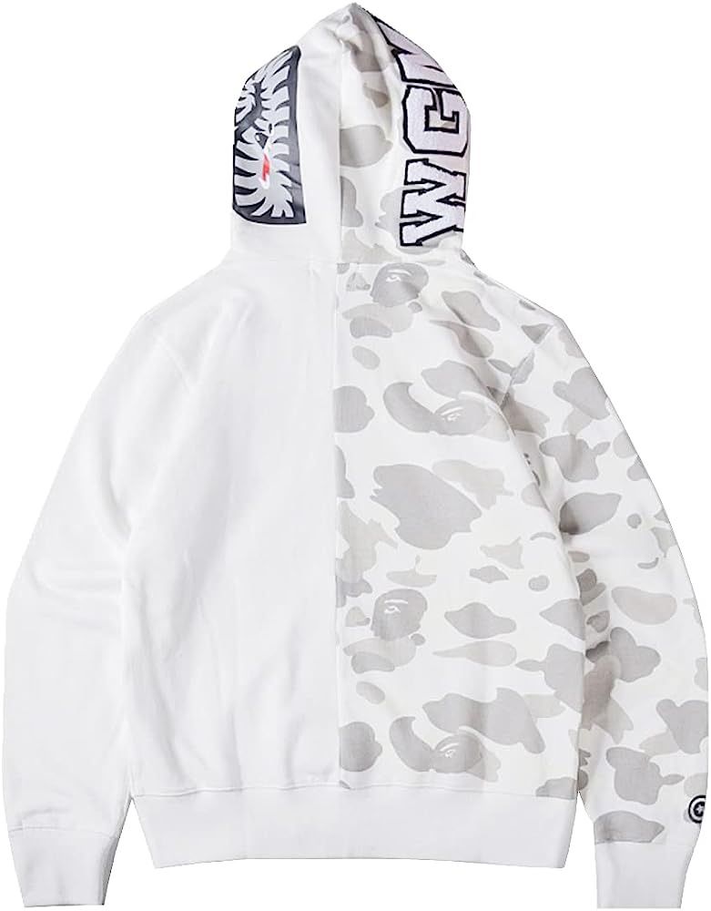 BAPE City Camo Half Shark Full Zip Hoodie White for Sale in Queens NY OfferUp