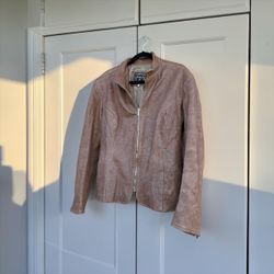 Authentic Italian Vera Pelle Leather Jacket - Leonardo da Vinci (Size 56)