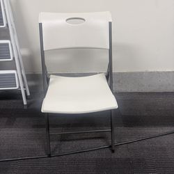 Lifetime commercial-grade folding table and Lifetime Folding Chair – Heavy Duty.