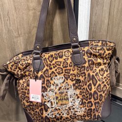 Juicy Couture Leopard Print Tote Bag