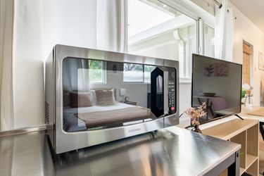 Toshiba stainless steel microwave