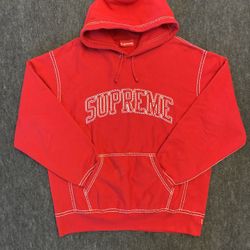 Supreme Big Stitch Hooded Sweatshirt 