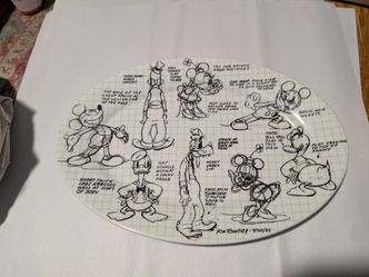 Disney Sketchbook 14" Oval Serving Platter