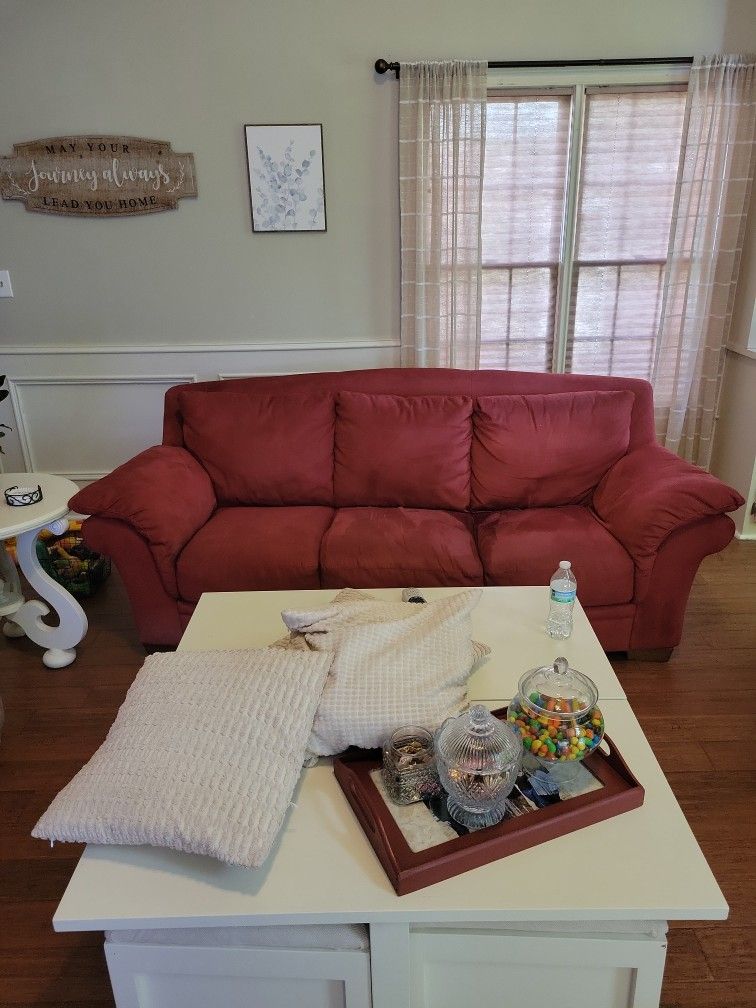 Red Sofa. Excellent Condition. I have 2 of them