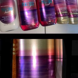 NEW Bath & Body Works Malibu Heat 6pc Set Body Wash, Cream, Lotion & Mist spray
