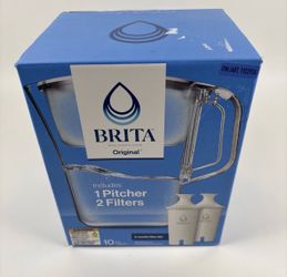 Brita Champlain Water Filter Pitcher, 10 Cup with 2 Filters