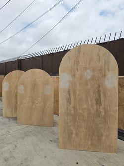 Set of 3 Arch Plywood Panels