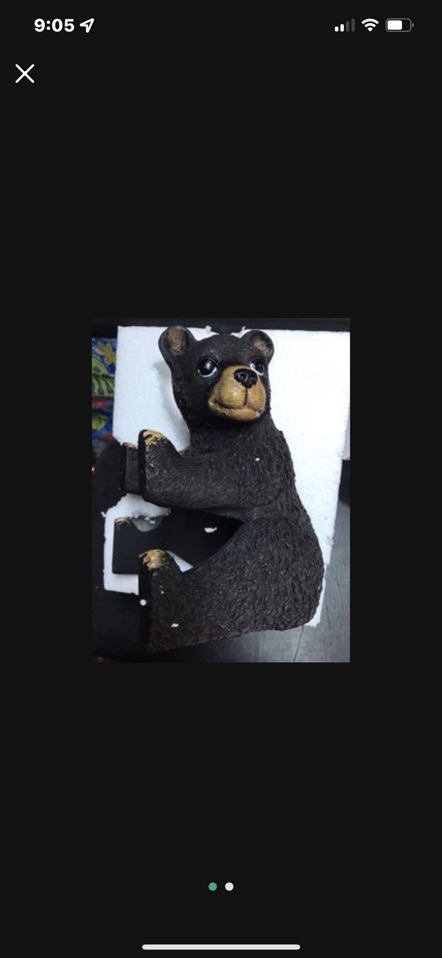 Bear toilet paper holder