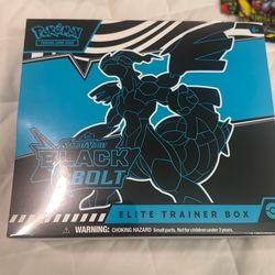Pokémon black bolt elite training box