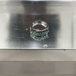 Emerald Ring and silver