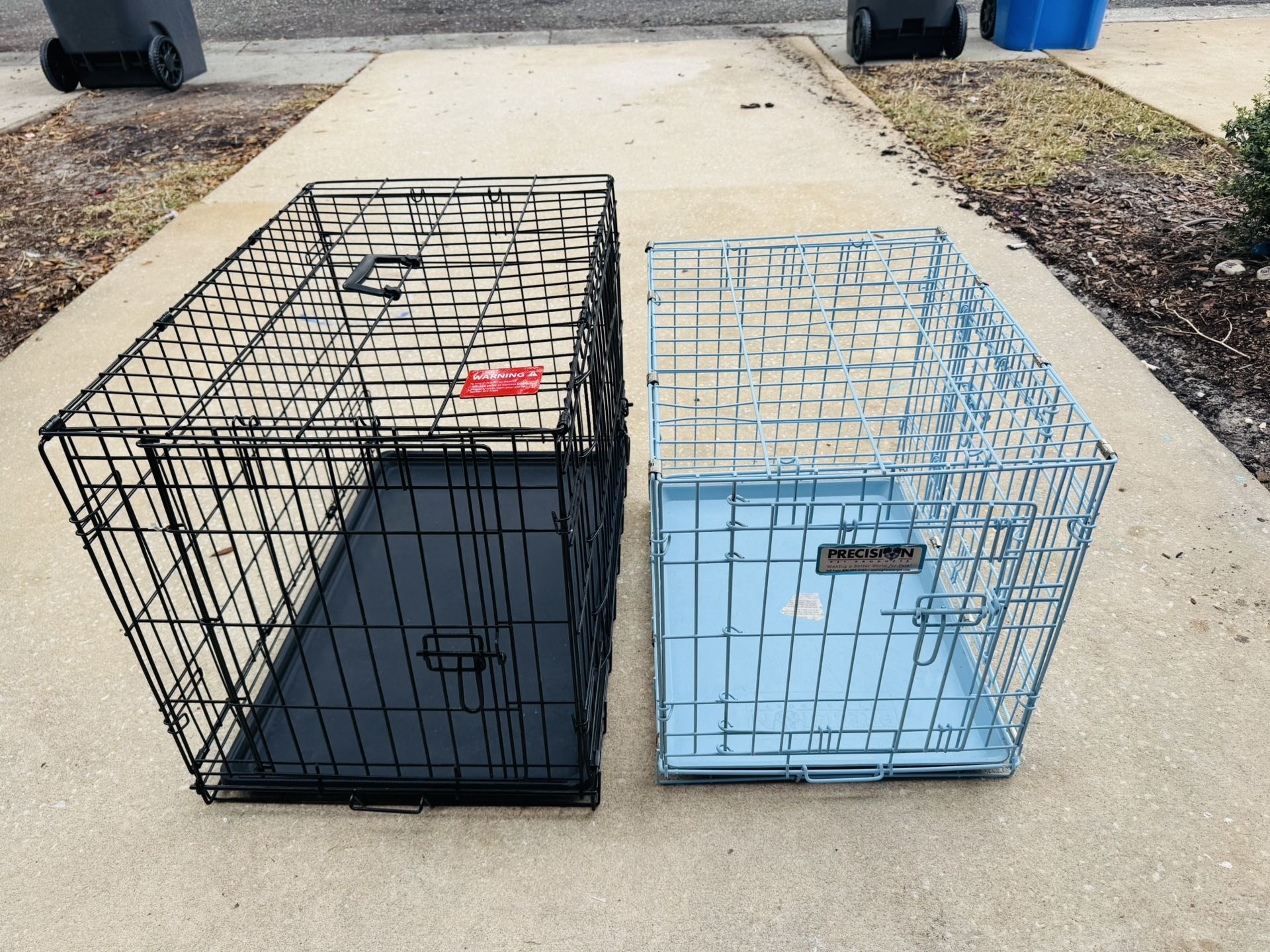 The Best Dog crate With Two Door,black N Blue,$30 Each Or Take Both $50