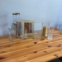 Decorative Vases, Candles And Frames. 