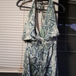 Snake Pattern Jumpsuit