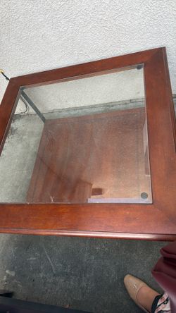 Glass Top Side Table / End Table