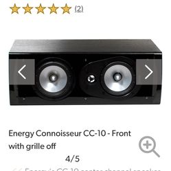  Center Channel Speaker Energy CC-10 