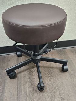 New Brown Rolling Stool – Adjustable Seat – $50