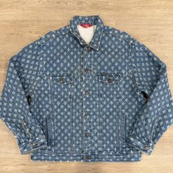 Supreme Hole Punch Denim Trucker Jacket XL