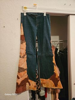 Vintage leather Bell bottoms