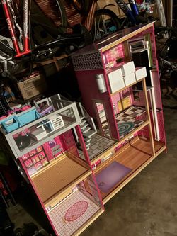 Barbie BIG house (45” H 65” W) PICKUP only, bring truck or trailer recommended