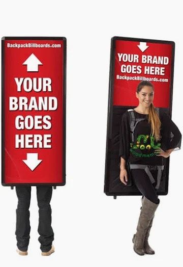 Walking Billboard Backpack