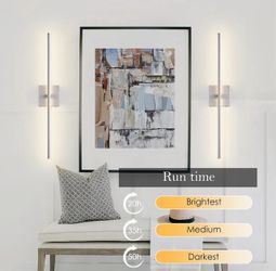 New Modern Brushed Nickel LED Wall Sconce