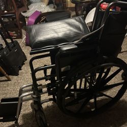 Wheelchair- Invacare 9000 SL Wheelchair With 18” Seat Width + Footrests 