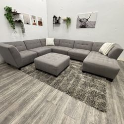 Gray Sectional Couch - Free Delivery 
