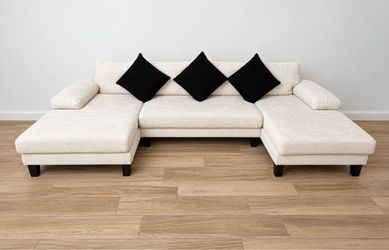 Used three piece sofa. Beige color.