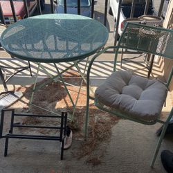 teal patio furniture