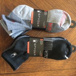 NWT Spyder Men’s Quarter Socks 10 Pairs